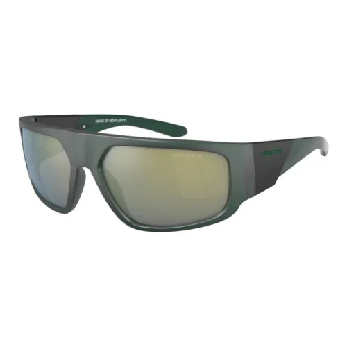 Arnette Plastic Rectangular Sunglasses Men's Green