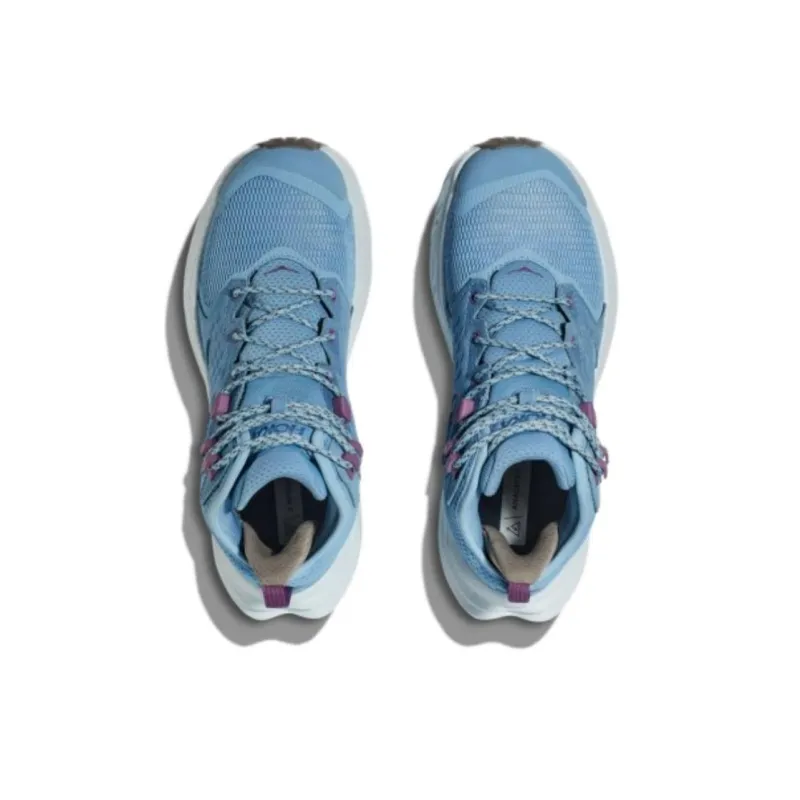 HOKA ONE ONE Anacapa 2 Anti-Slip Wear-Resistant Water-Resistant Lightweight Mid-Top Hiking Shoes Women's Blue-3