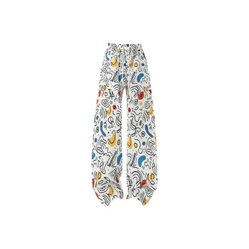 WOHOO Casual Pants Unisex White