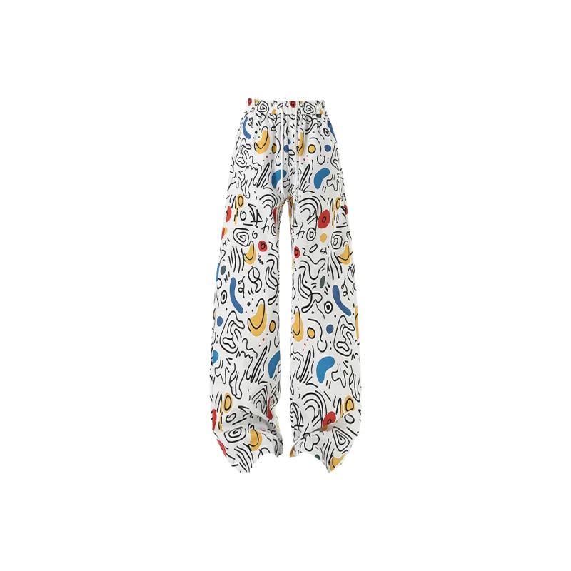 WOHOO Casual Pants Unisex White-0