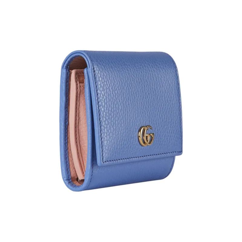 GUCCI Leather Wallet Women's Light Purple-1
