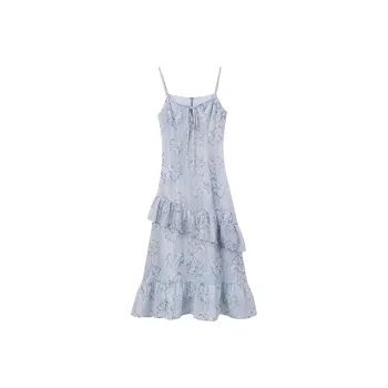HDFULERN Slip Dresses Women's Ice Blue