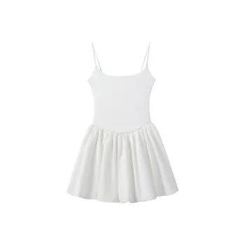Wen Shan Slip Dresses Women's White