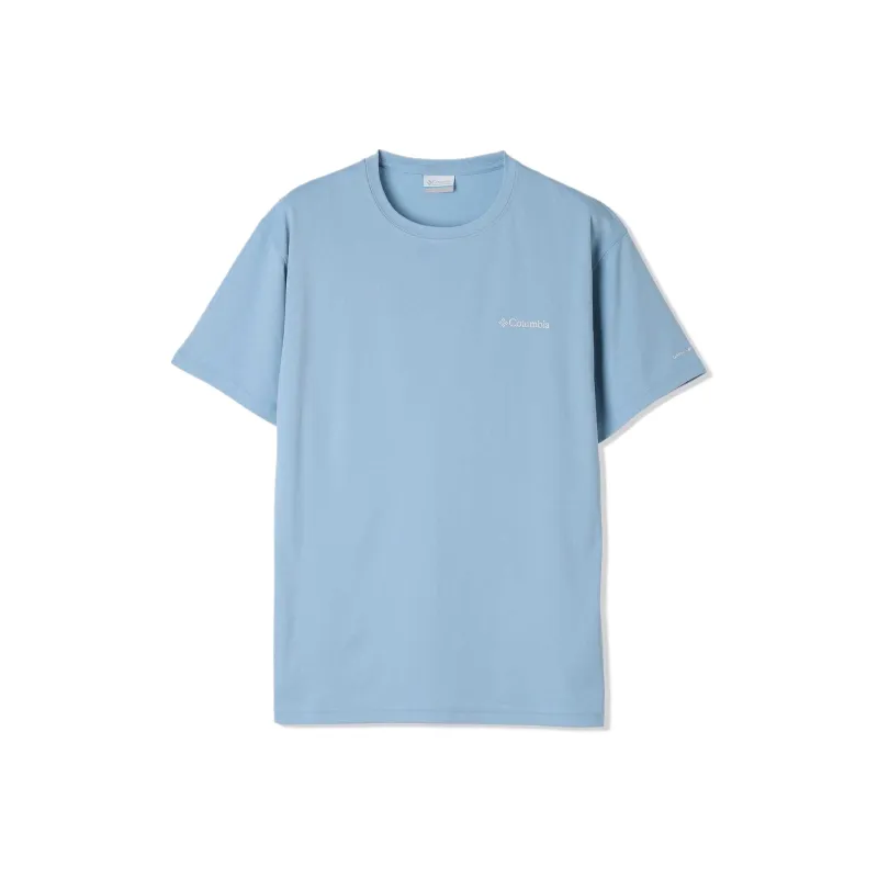 Columbia T Shirt Men's Ripple Blue-0