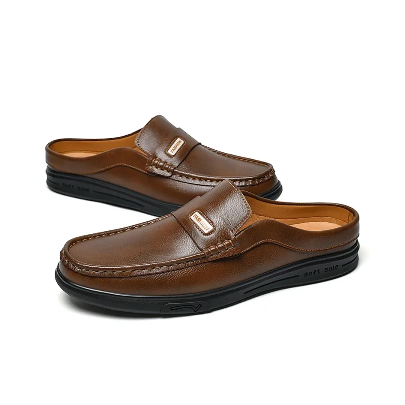 Abango Rubber Sole Slip Resistant Closed Toe Slippers Men's-12