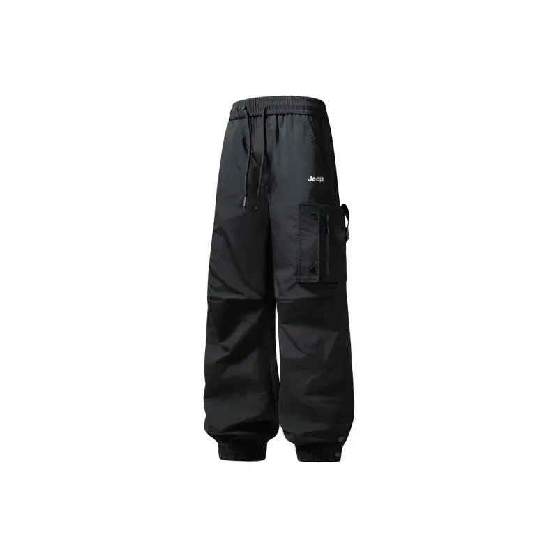 Jeep Casual Pants Unisex Navy Blue-7
