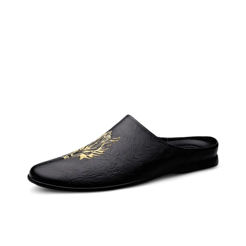 British Knights Rubber Sole Slip Resistant Closed Toe Slippers Men's Black-1