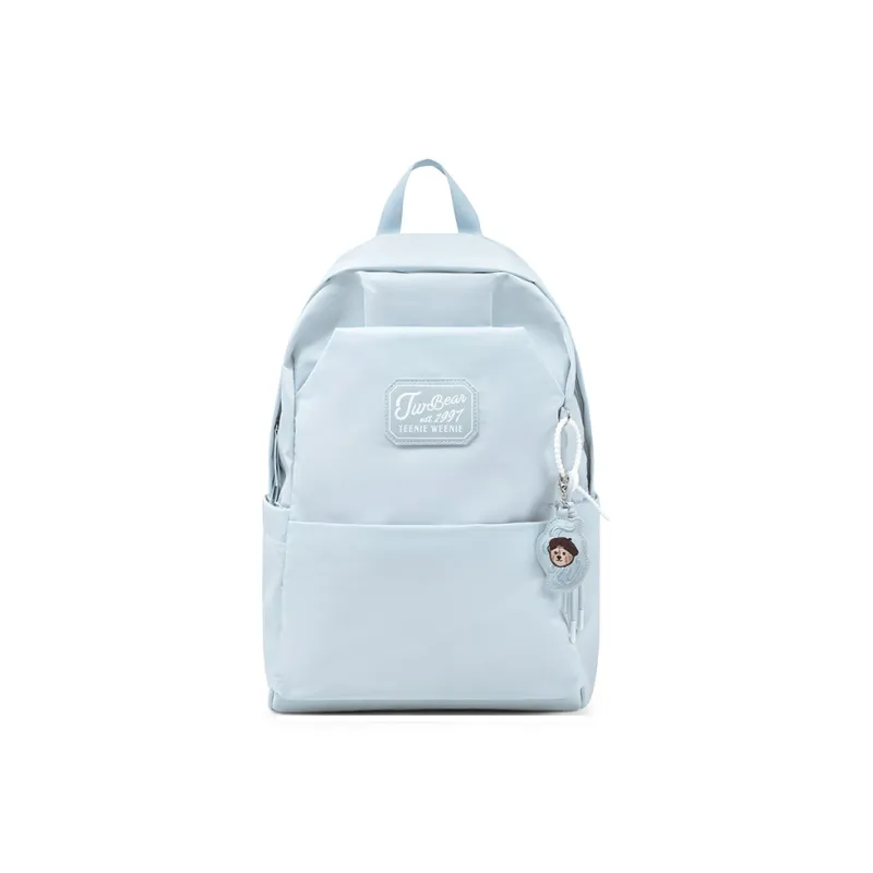 Teenie Weenie Fabric Backpack Women's Blue/Pink/Beige Apricot-0