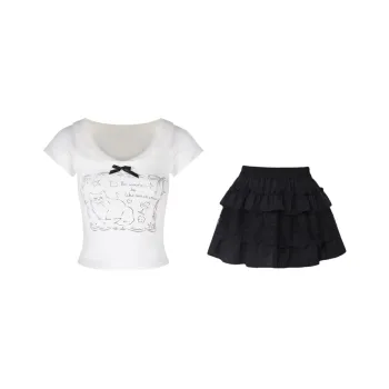 MA JOURNEE Two Piece Skirt Sets Women's