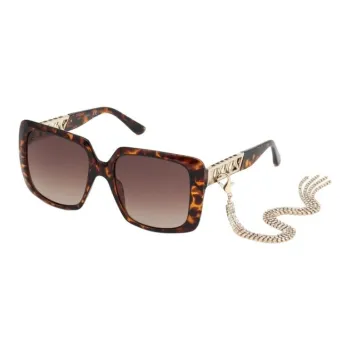 GUESS Injection Square Sunglasses Women's Tortoiseshell