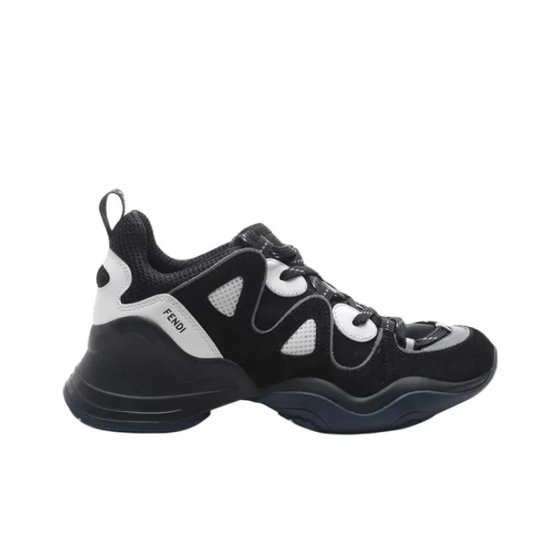 FENDI Low Top Casual Shoes Men's Black-1