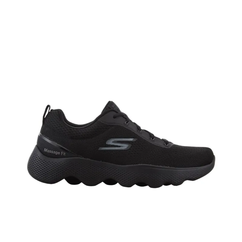 Skechers Go Walk Massage Fit Low Top Running Shoes Men's Black-1