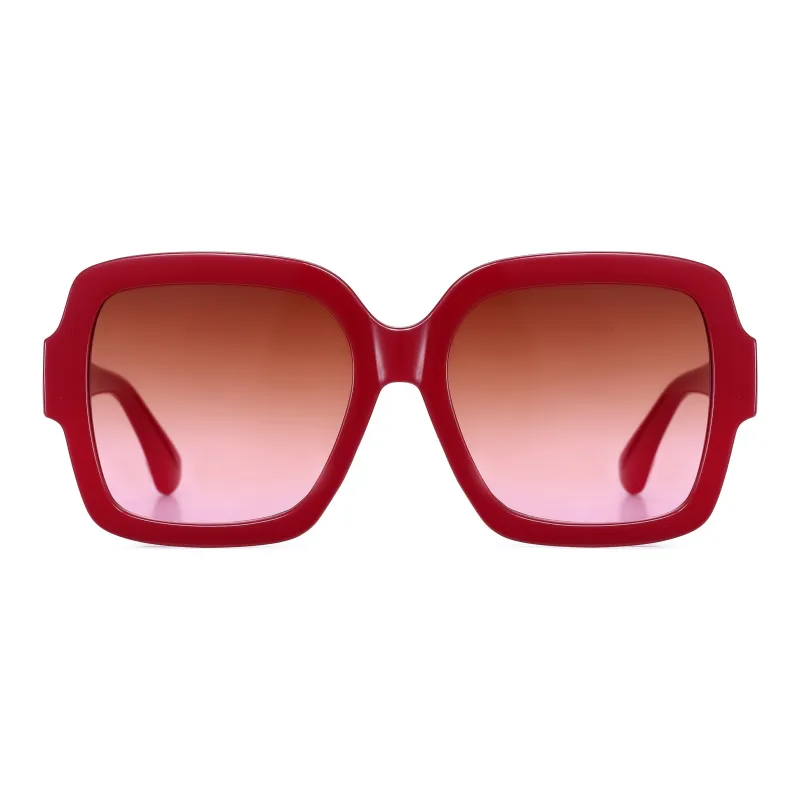 COLORE.IN TR/Memory Plastic Square Sunglasses Women's-3