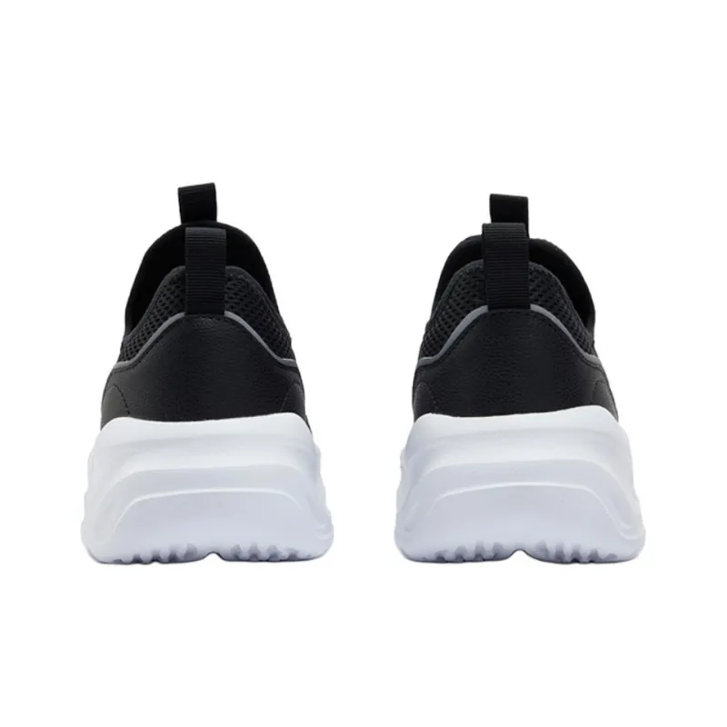 361° Abrasion Resistant Slip Resistant Coverage Low Top Casual Shoes Men's Black White-3