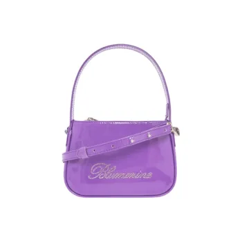 Blumarine Leather Handbag Women's Purple