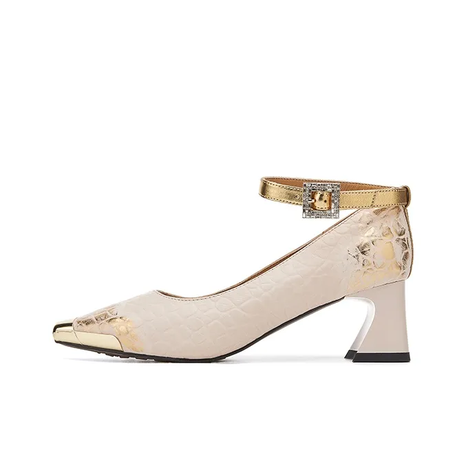ST&SAT Chunky Heel High Heels Women's-3