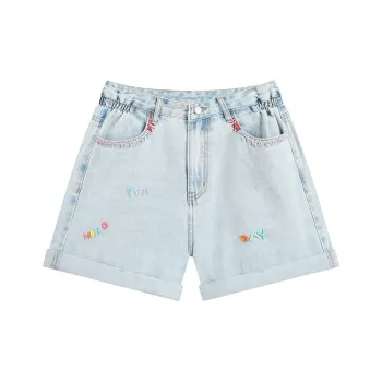 ZIHAN Denim Shorts Women's Denim Blue