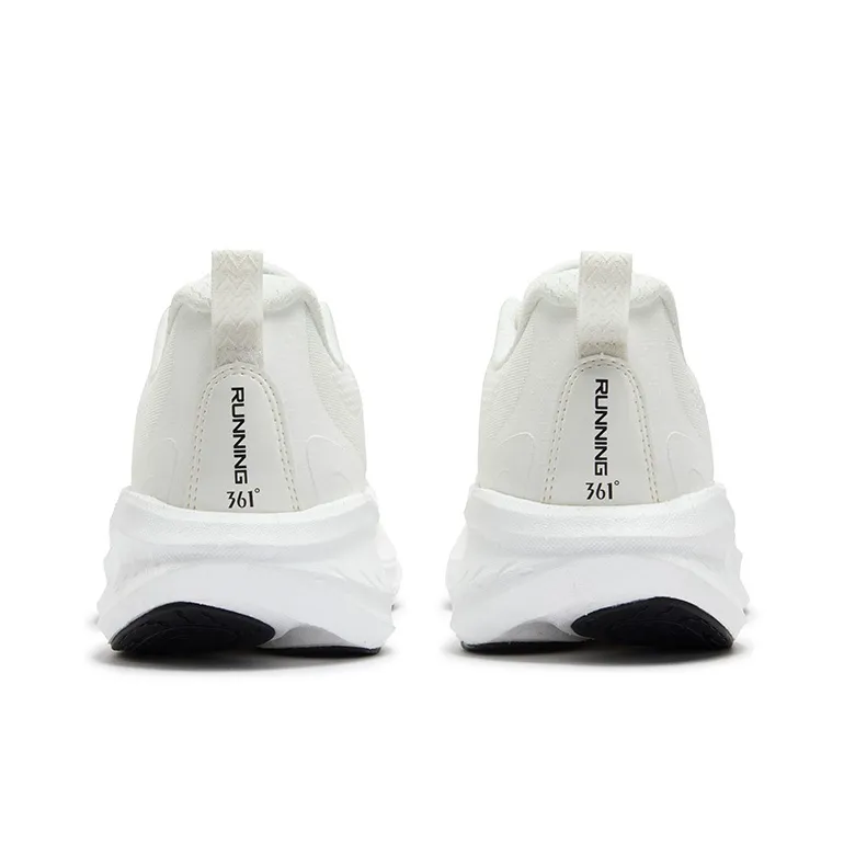 361° Blast Foam 4SE Shock Absorbers Slip Resistant Breathable Low Top Casual Running Shoes Men's Feather White-3