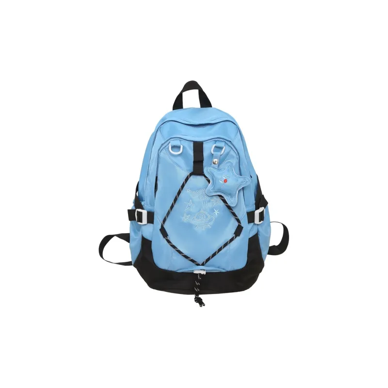 O'ROTA Nylon Backpack Unisex Multicolor-7