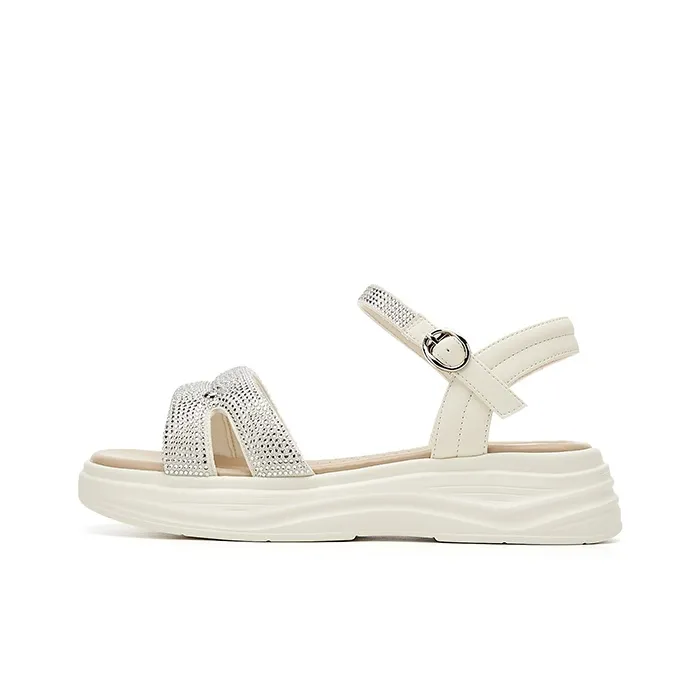 DAPHNE One Strap Sandals Medium Heel Women's-0