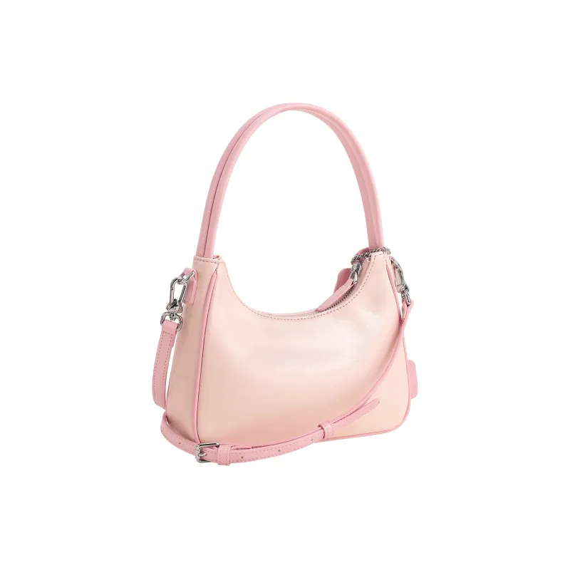 AILUXI Synthetic Leather Shoulder Bag Women's Cherry Blossom Pink-2