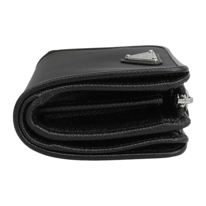 PRADA Nylon Wallet Women's Black-2