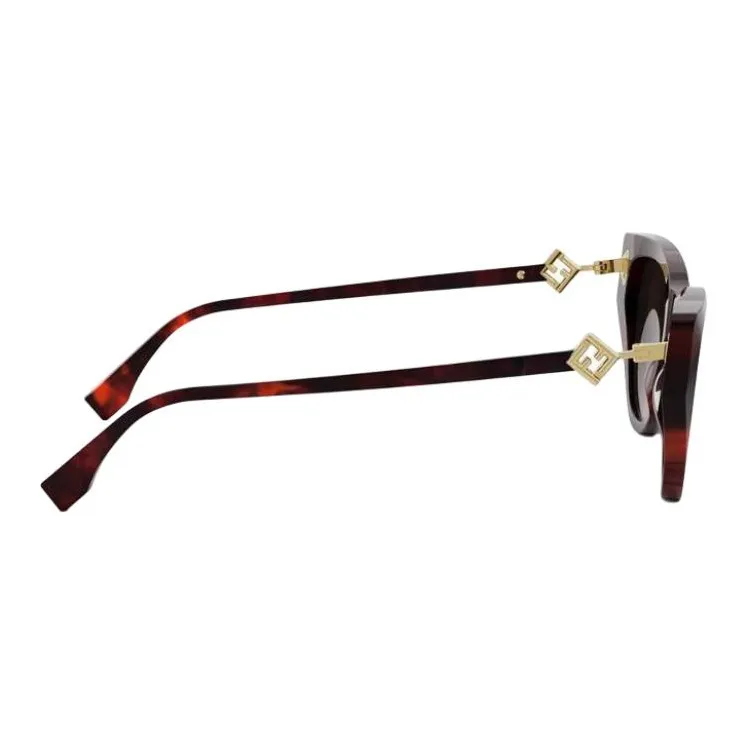 FENDI Acetate Cat Eye Sunglasses Women's Tortoiseshell-2