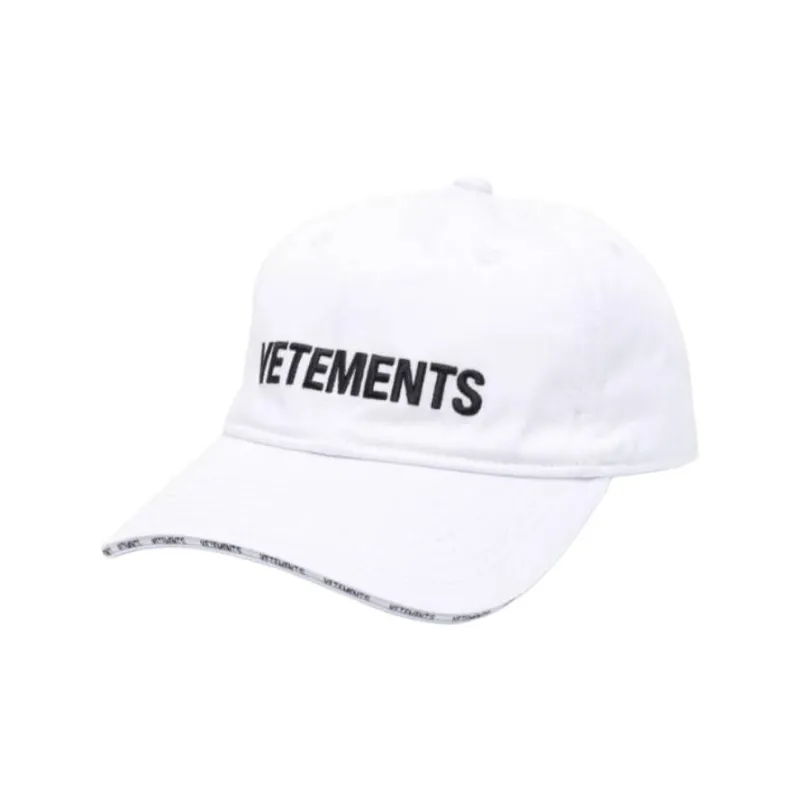 Vetements Logo embroidered Cotton Cap-0