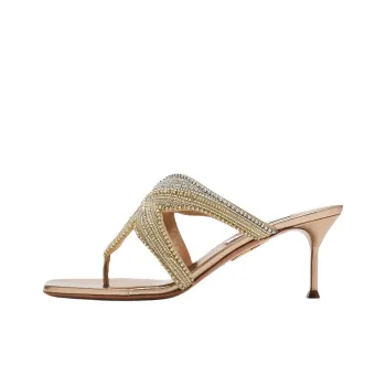 AQUAZZURA Flip Flops 6.5cm Women's Gold