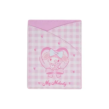 Sanrio Plaid Design Card Holder Women's Pink