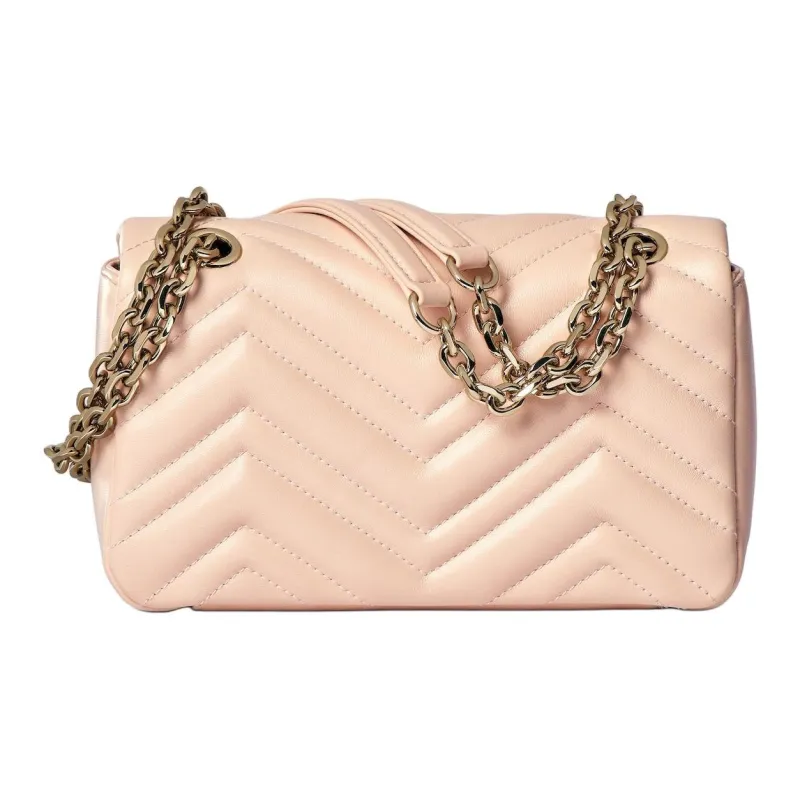 GUCCI GG Marmont Lambskin Shoulder Bag Trumpets Women's Light Pink-3
