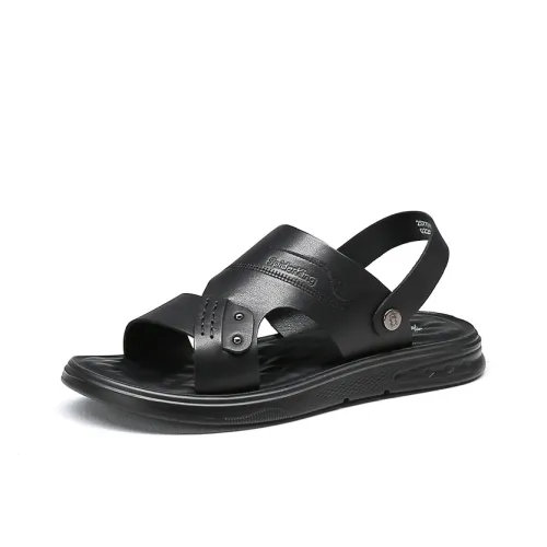 Spider King Beach Sandals Men's Black