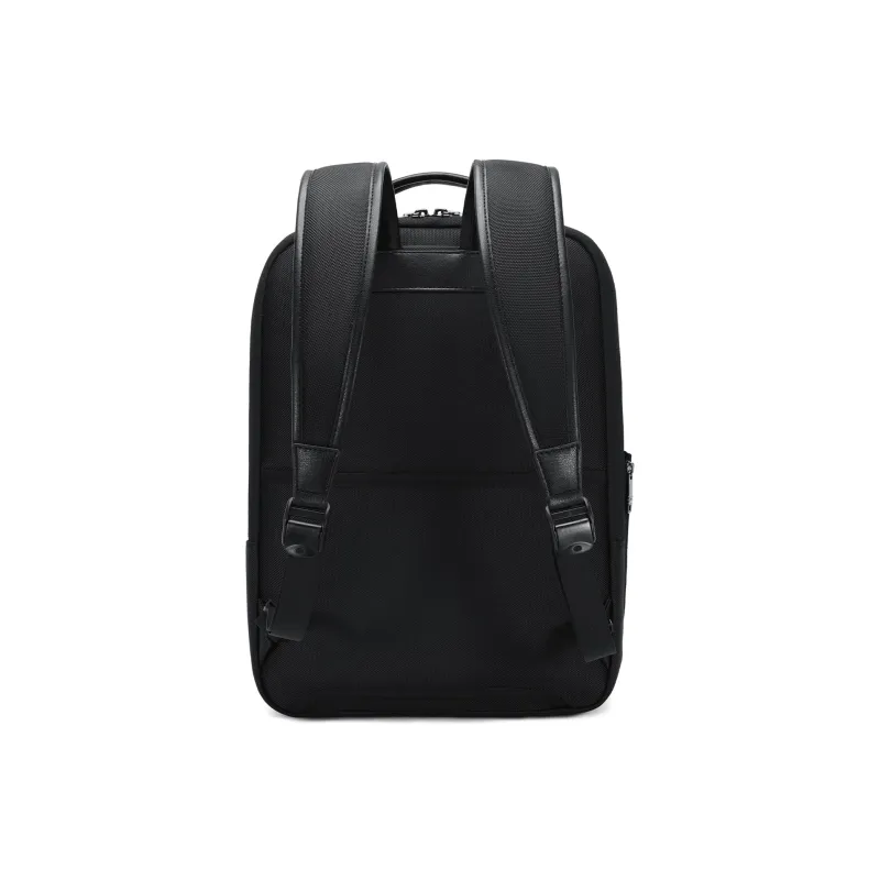 QRST Composite Fabric With Microfiber Laptop Bag Backpack Unisex Black-2