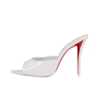 CL Slide Slippers 10cm Women's White
