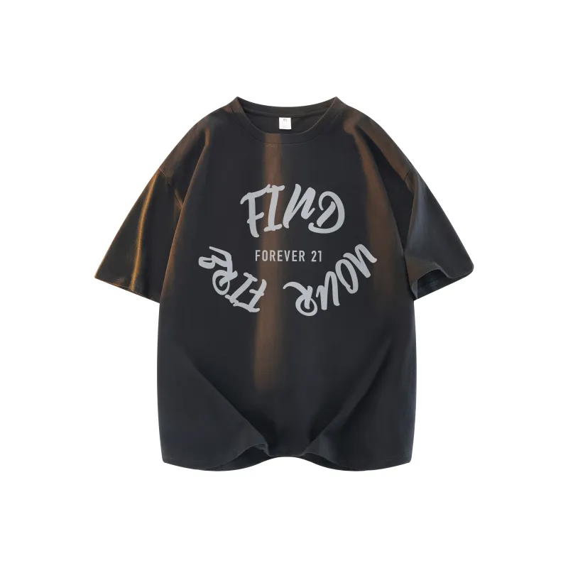 FOREVER 21 Drop Shoulder Sleeve T Shirt Women's-8