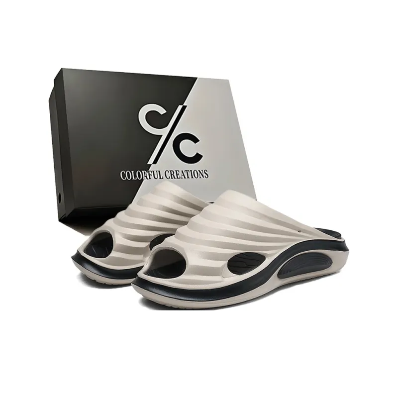 Colorful Creations EVA Quiet, Slip Resistant, Quick Dry Slide Slippers Men's Box-5