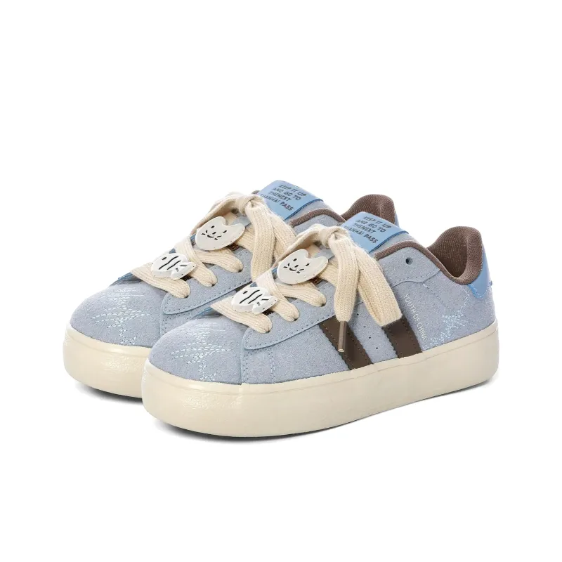 SHUXIAOBEI Anti Slip Wear Resistant Low Top Skateboard Shoes Women's-6