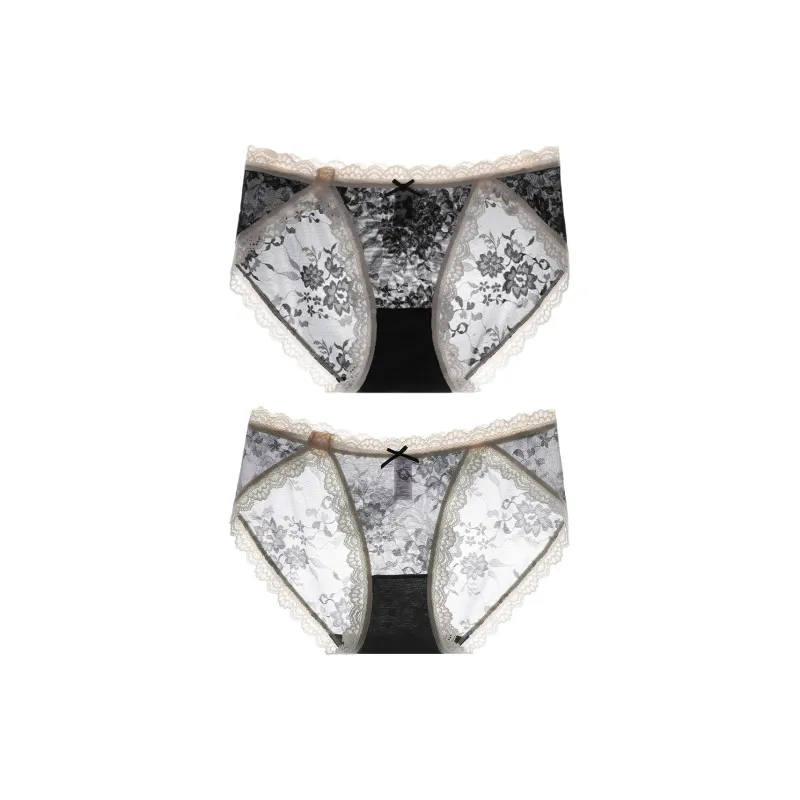 Flowers In Water Underpants Women's 2 Pack-0