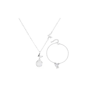 GUDS GAVE Colored Glaze Jade Necklaces Women's