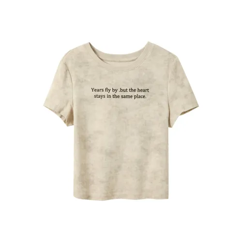 3COLOUR T Shirts Women's Apricot