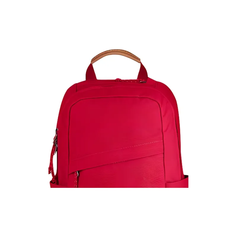 Fjallraven Polyester Leather Backpack Laptop Bags Unisex Coral Red-2