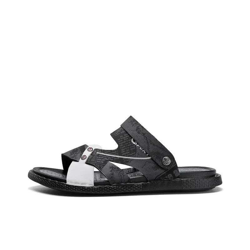 NMR Beach Sandals Men Gray/Black-0