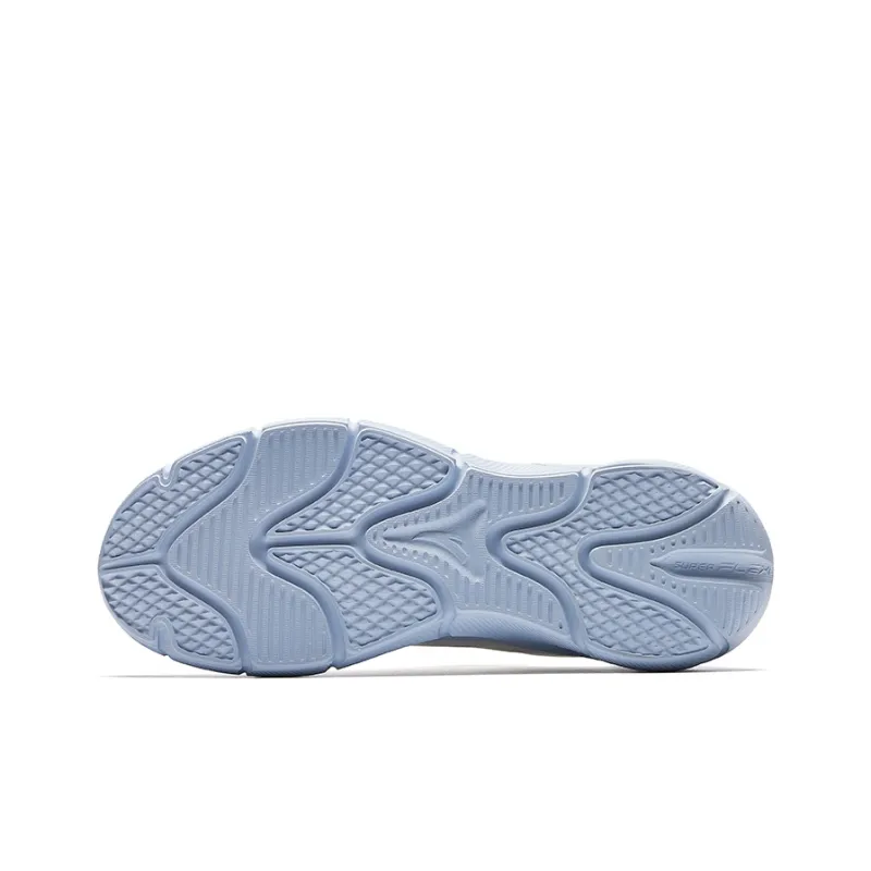 Anta Cushioning And Breathable Low Top Casual Running Shoes Women's White Blue-4