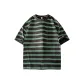 Dark Gray Green Stripes
