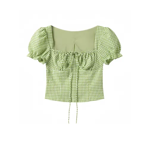AURORA MUSE Crop Tops Women's Matcha Green