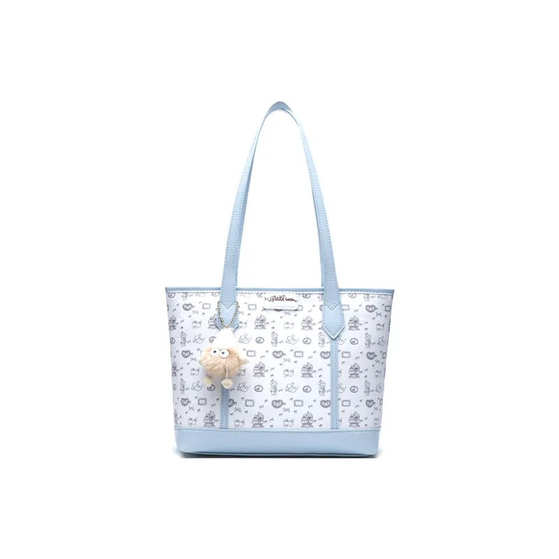 SHORT HAIR GIRL PU Tote Bag, Shopping Bag, Shoulder Bag Women's Multicolor-3