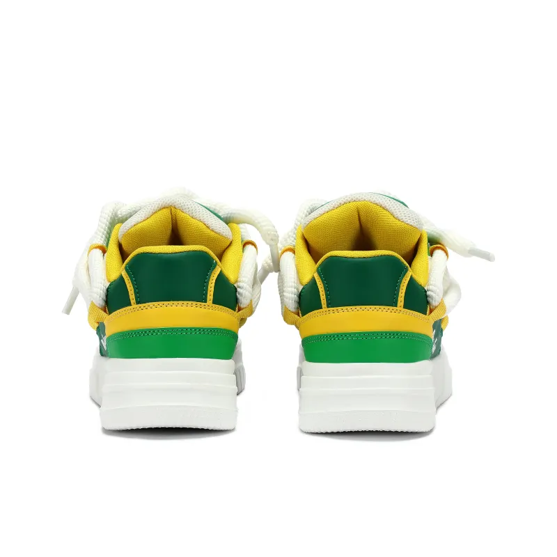 YUEDEMA Cushioning, Abrasion Resistant, Lightweight, Support, Height Increasing Low Top Skateboard Shoes Unisex-13