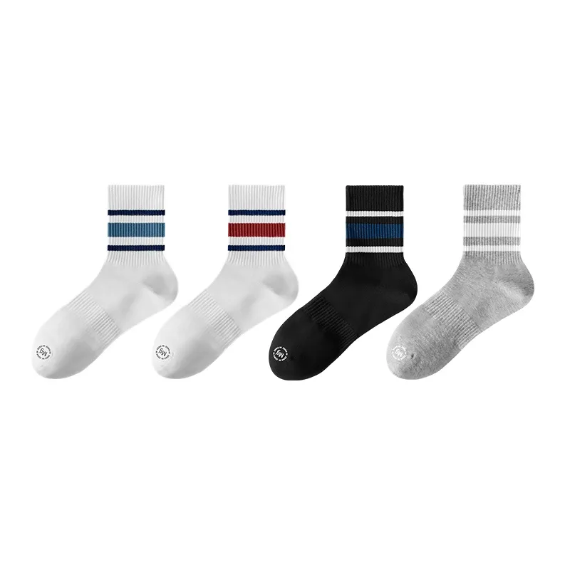 ZEROIN Mid Calf Socks Unisex 4 Pack-49