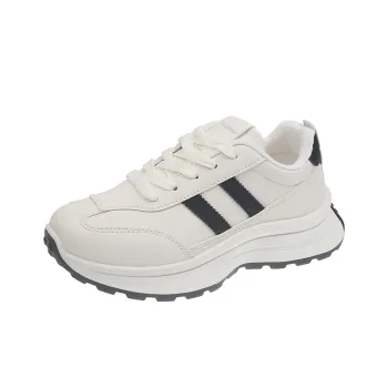 HUANAI Slip Resistant, Abrasion Resistant, Height Increasing, Lightweight, Breathable Low Top Casual Shoes Women's