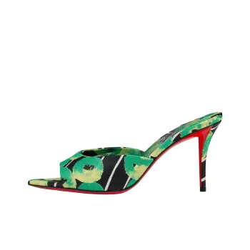 CL Slide Slippers 8cm Women's Green